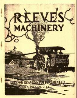 18?? to 19?? REEVES FARM MACHINERY TRACTOR etc CATALOG  