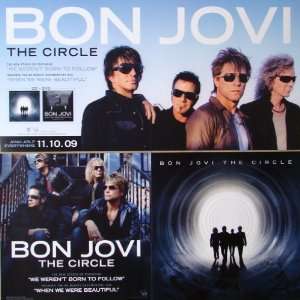   The Circle   Rare New Two Sided Poster   Jon Bon Jovi   Richie Sambora