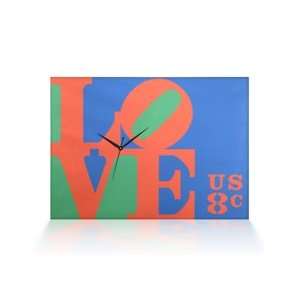  Arjang Co PS 9016 LS Robert Indiana Love Canvas Wall Clock 