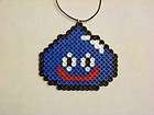 Dragon Quest Slime Necklace Jewelry Perler Bead Sprite 