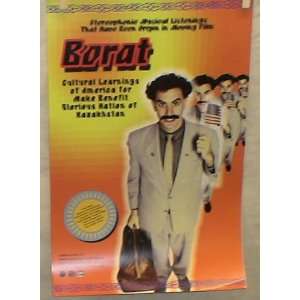   BORAT SOUNDTRACK MUSIC PROMO POSTER SASHA BARON COHEN 