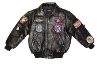   INDUSTRIES MENS BLACK NASA BOMBARDIER LEATHER FLIGHT JACKET W/PATCHES