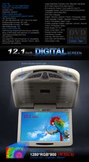 12.1 Inch Digital Screen 169 Flip Down AVI/DVD//VCD/CD Player 