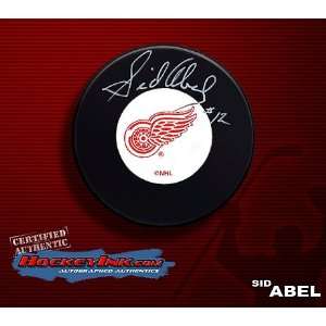  Sid Abel Autographed/Hand Signed Hockey Puck Sports 