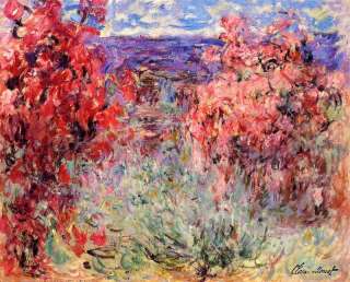 flowering trees near the coast Monet  