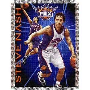 Steve Nash #13Phoenix Suns NBA Woven Tapestry Throw Blanket (48x60)