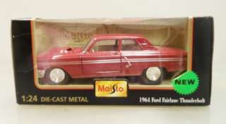1964 Ford Fairlane Thunderbolt 124 Die Cast by Maisto   New in Box 