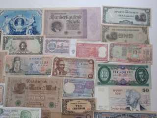 FOREIGN PAPER MONEY COLLECTION   39 NOTES  