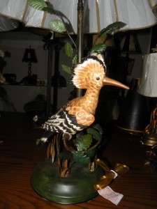 CHELSEA HOUSE TOLE FIGURAL BIRD LEAVES LAMP NEW UNUSED  