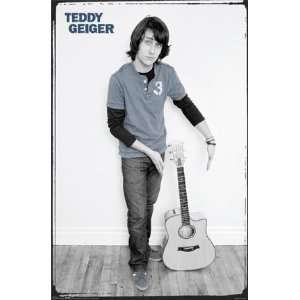  Teddy Geiger Guitar B&w Poster