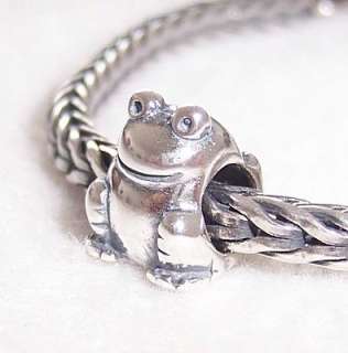 Sterling Silver Lovely Frog Bead fit European Charm Bracelet  