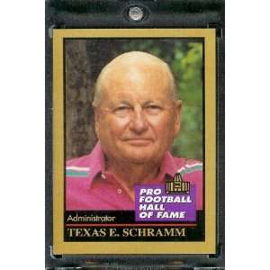  1991 ENOR Tex Schramm Football Hall of Fame Owner Card 