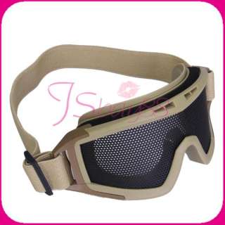   metal mesh airsoft cqb goggles great for outdoor games such as airsoft