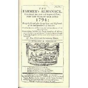 The farmers almanack 1794 Robert Thomas Books