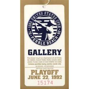   Tournament Ticket ~ Tom Kite ~   Sports Memorabilia