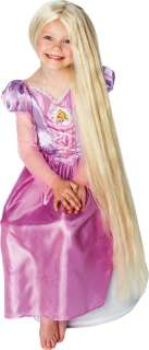 Childrens Rapunzel Glow In Dark Wig, Fancy Dress  