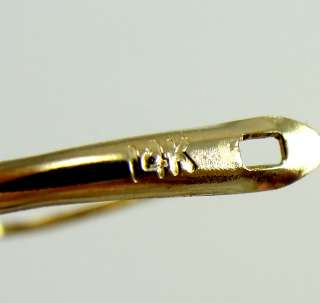 14K Yellow Gold Earrings Mystic Topaz Trillium Cut Dangles 6.0mm Side 