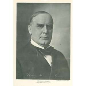  1901 Print President William McKinley 