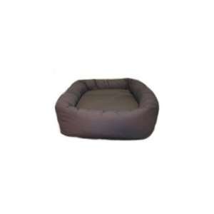 Oblong Foam Dog Bed Color Olive Microvelvet, Size XX Large (12 H x 