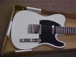CUSTOM HAND MADE ELECTRIC GUITAR OLYMPIC WHITE STL 01  