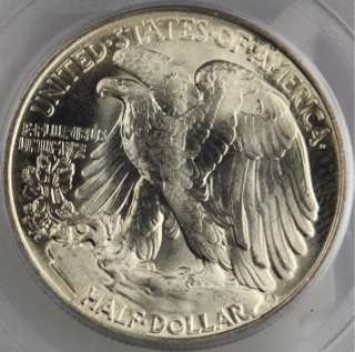 This is a 1945 PCGS certified MS66 Liberty Walking Half Dollar housed 
