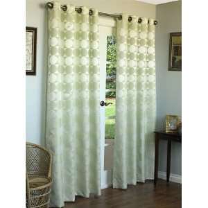  Sage Hologram Grommet Top Curtain Panel