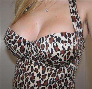 ViCToRiaS SeCReT Tankini CHEETAH Swimsuit PUSH UP Top  