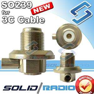 SO239 adapter for 3C Cable for ham radio adaptor SO 239  