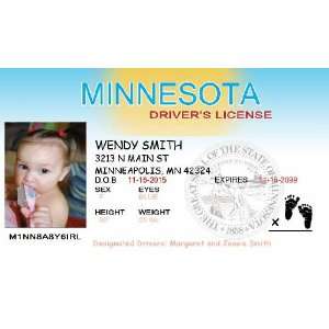Personalized Baby Drivers License (set of 20) Birth Announcement 
