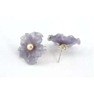  Elegant Freshwarter Pearl and Lavender Aventurine Sterling 