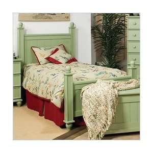   Summerland Poster Panel Bed in Sage Green Finish Furniture & Decor