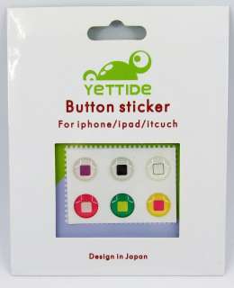 Cute logo Square Home Button Sticker for iPhone 3G 4G iTouch  