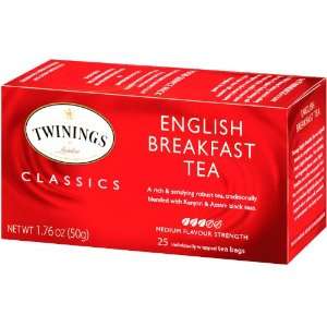 Classics, English Breakfast Tea, 25 Tea Grocery & Gourmet Food