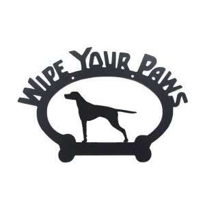  Wipe Your Paws Sign   English Pointer