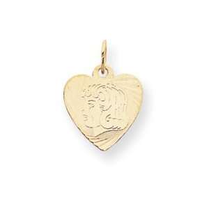   .013 Gauge Engraveable Heart Disc Charm West Coast Jewelry Jewelry