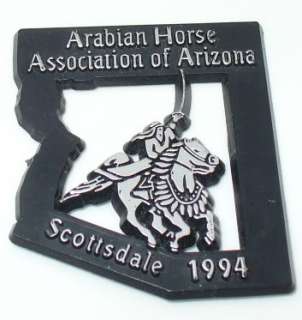 ARABIAN HORSE ASSOCIATION OF ARIZONA LAPEL PIN~PLASTIC  