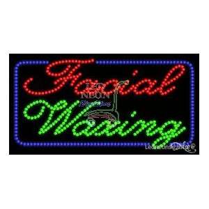 Facial Waxing LED Sign 17 inch tall x 32 inch wide x 3.5 