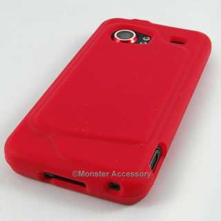Red Soft Gel Skin Case Phone Cover HTC Droid Incredible  