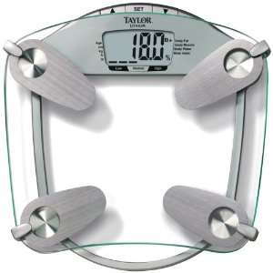    New   TAYLOR 55994192 GLASS BODY FAT SCALE   5074876 Beauty