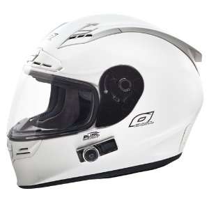  L WHITE ONEAL TIRADE BLUE TOOTH HELMET Automotive