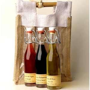 Mini Oilive Oil and 2 Vinegars Gift Set  Grocery & Gourmet 