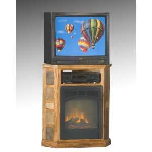   Electric Fireplace and Inlayed Tile (Made in the USA)