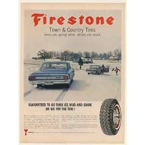  1964 Firestone Town & Country Tires Ford Galaxie 500 Print 