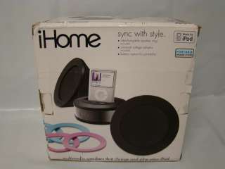 iHome iH64 Multimedia Stereo Speakers wth Dock for iPod (Black)