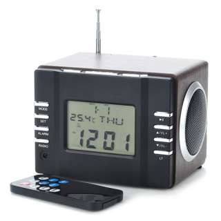 inch  Player Speaker with Calendar Temperature Display FM Alarm 