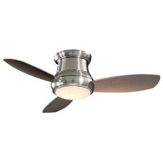   Concept II Flush Mount Ceiling Fan, Brushed Nickel with Silver Blades