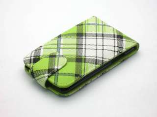NEW Book plaid leather cover case 02 for ipod touch 2/3  