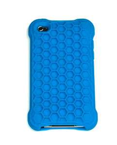 Apple iPod Touch honeycomb style silicone case blue  