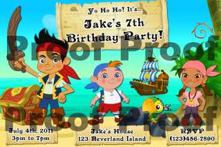 Jake & The Never Land Pirates Invitations  