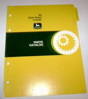 John Deere 60 Skid Loader Parts Catalog book manual jd  